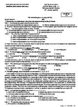Đề thi giữa học kỳ I môn Tiếng Anh Lớp 11 - Mã đề 132 - Trường THPT Đông Tiền Hải